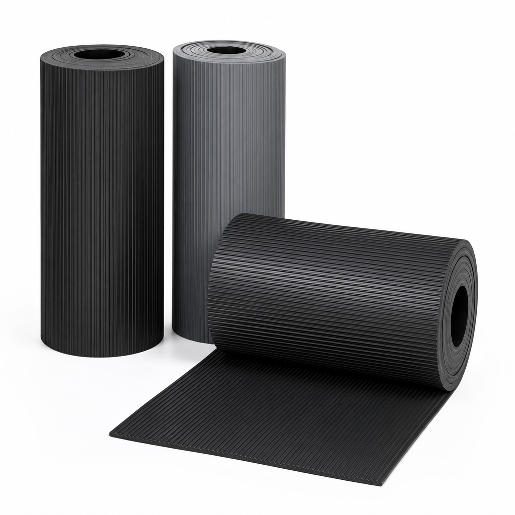 Fine Rib Rubber Anti-Slip Safety Matting Rolls