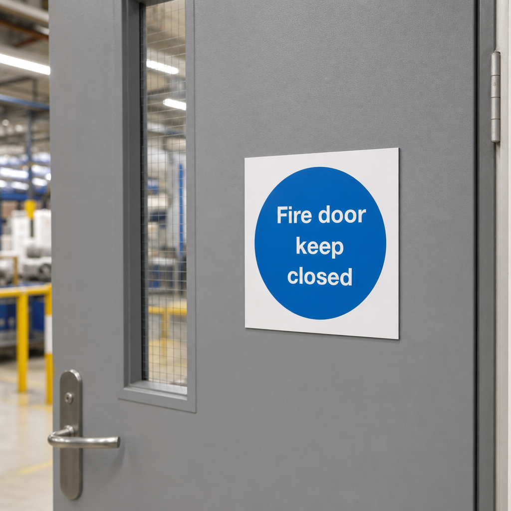 Fire Door Keep Closed Safety Sign