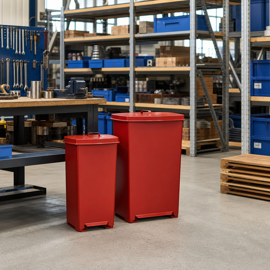 Fire Retardant Metal Waste Bins 20–110L