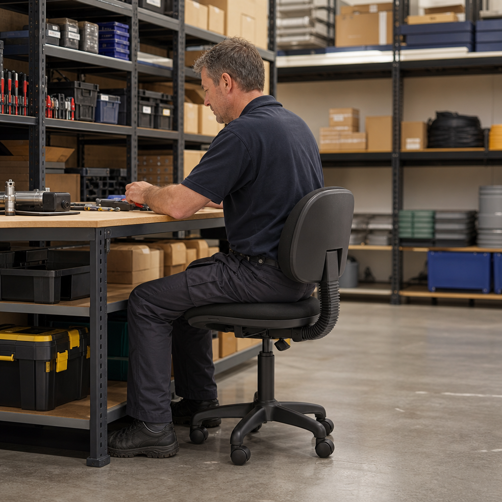 First Office Task Chair with Cushioned Seat