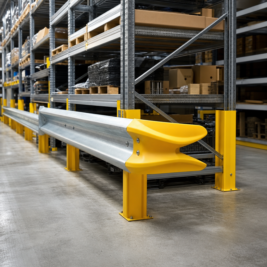 Fishtail Road Safety Barrier Ends in Black or Yellow