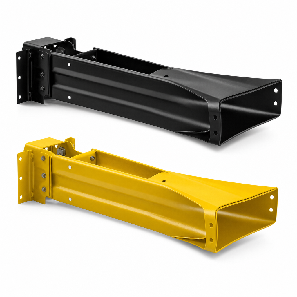 Fishtail Road Safety Barrier Ends in Black or Yellow