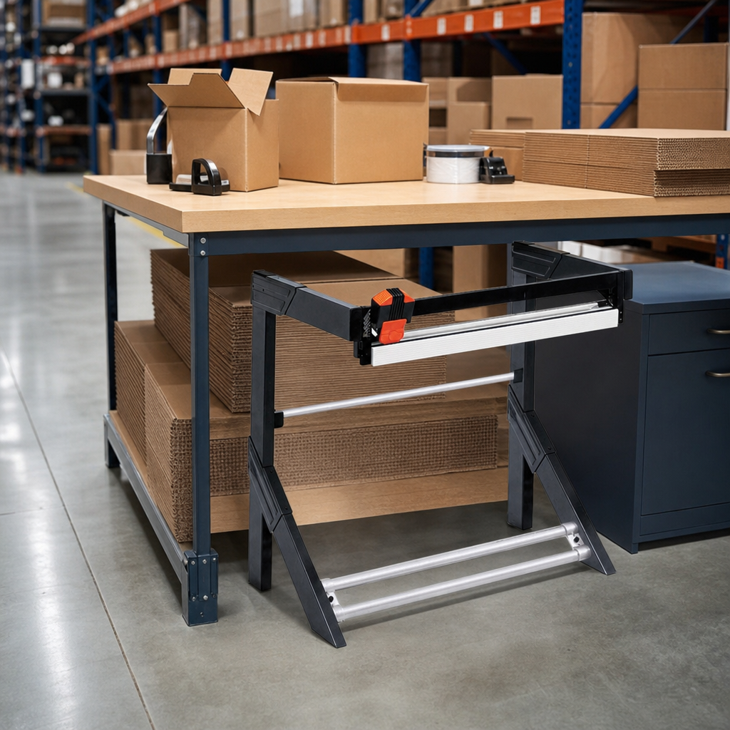 Fixed Paper Roll Cutting Station for Packing Areas