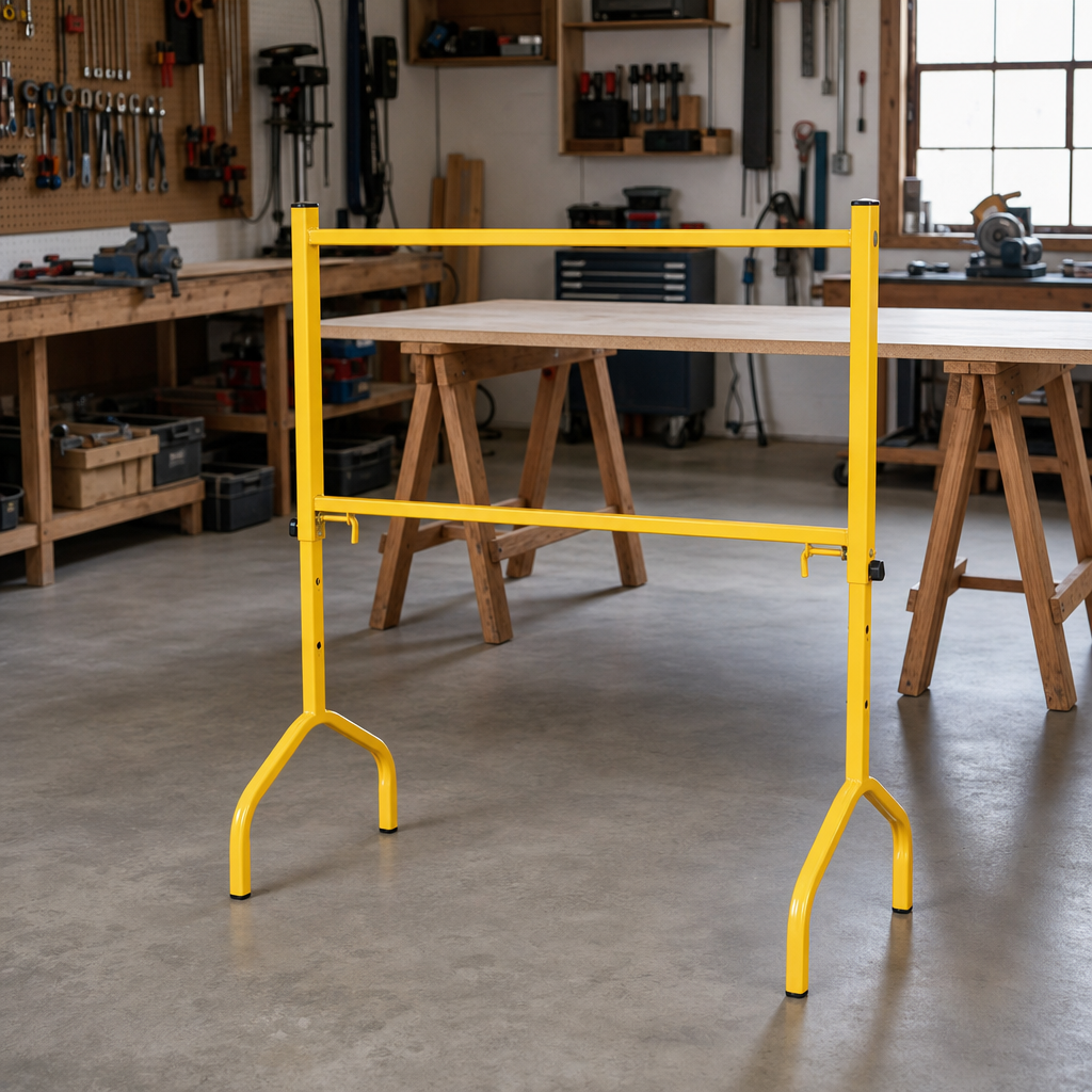 Fixed Yellow Steel Trestle 175kg Capacity