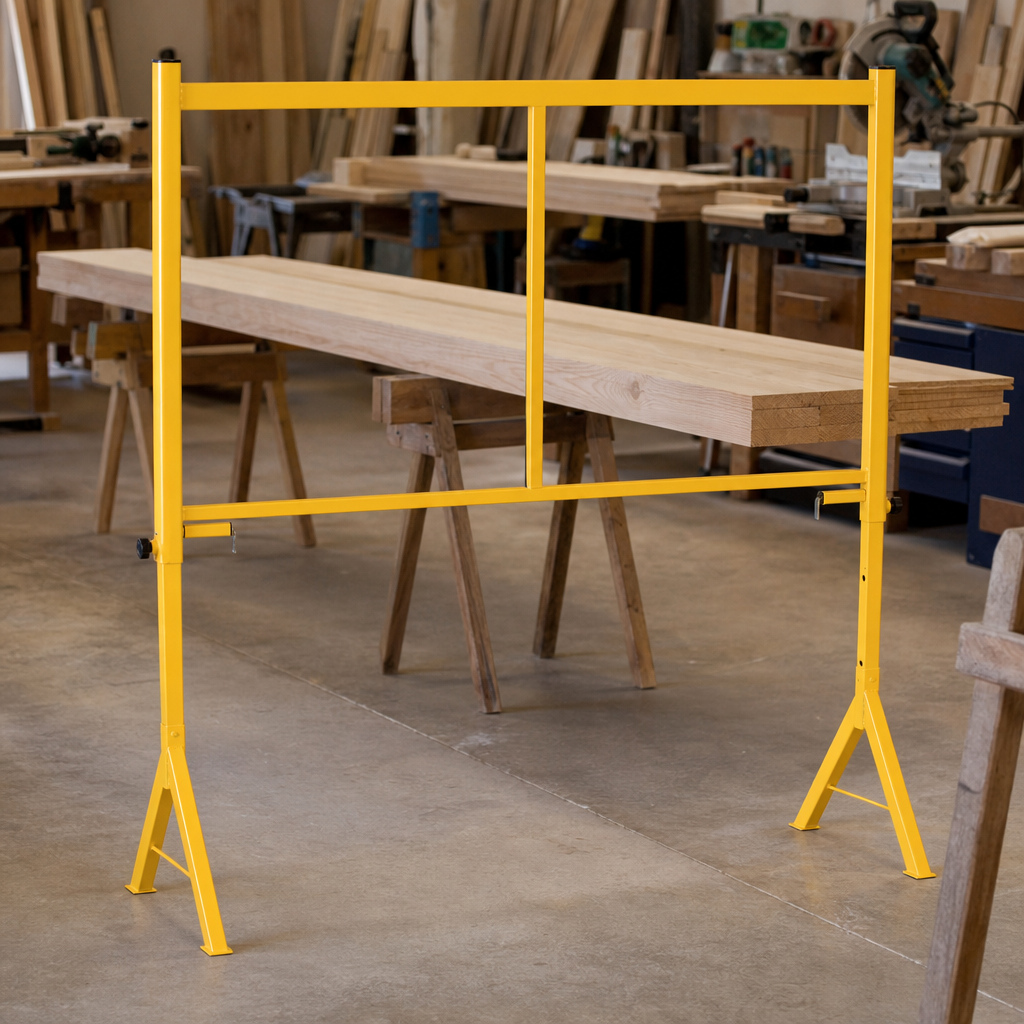Fixed Yellow Steel Trestle 500kg Capacity