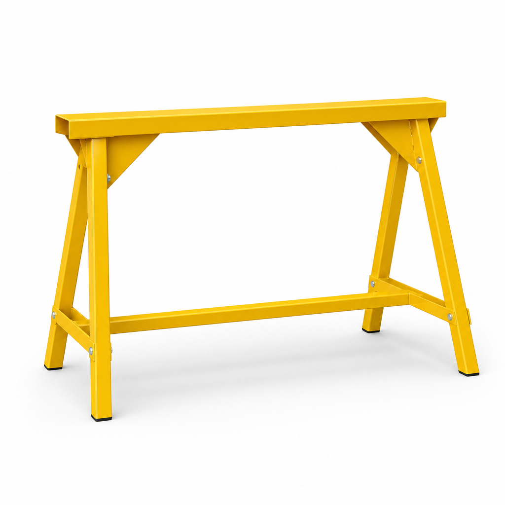 Fixed Yellow Steel Trestle 500kg Capacity