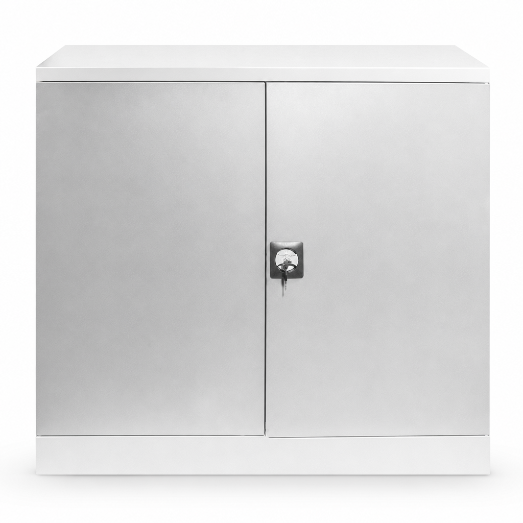 Flat-Pack Metal Office Storage Cupboards 1000mm High