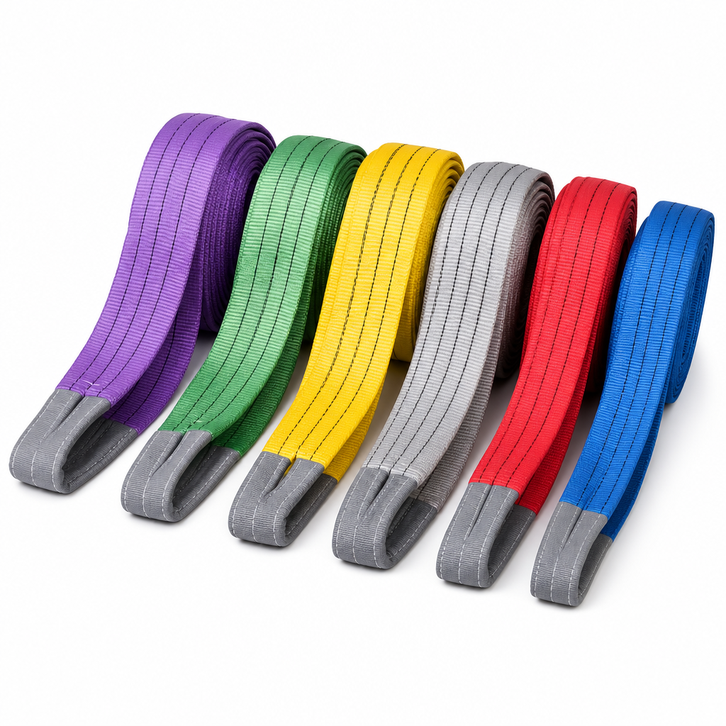 Flat Webbing Lifting Slings with Safety Colour Coding