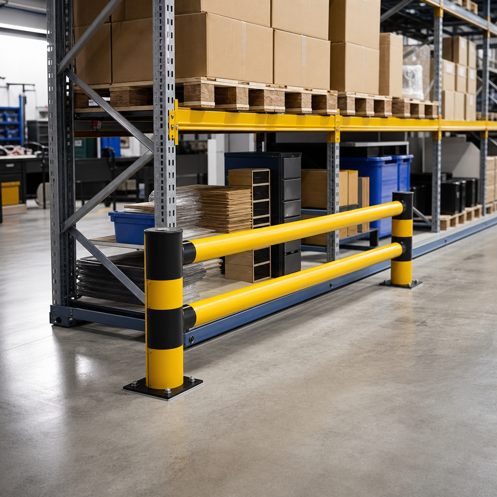 Flexible Double Rail Rack End Barrier