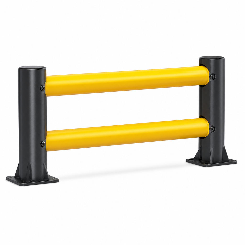 Flexible Double Rail Rack End Barrier