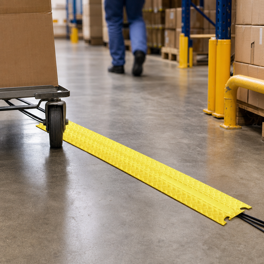 Floor Cable Cover Strips with Anti-Slip Ribbed Surface