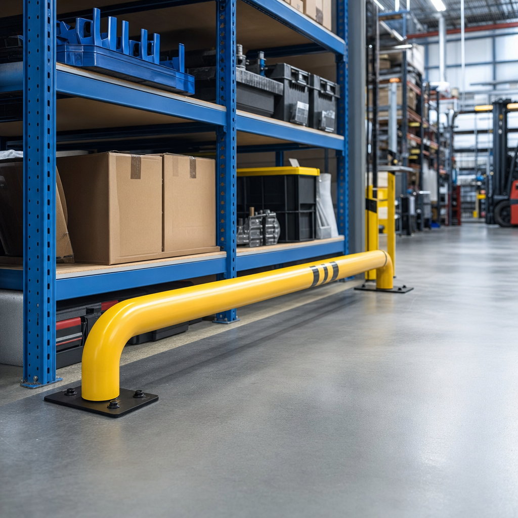 Floor Level Collision Bar for Traffic Management