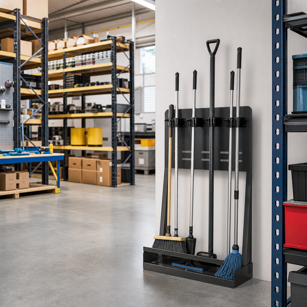 Floorstanding Cleaning Equipment Holder