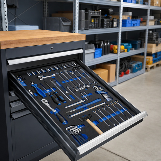 Foam Inlay Mat for 550 x 1050mm Tool Cupboard Drawers