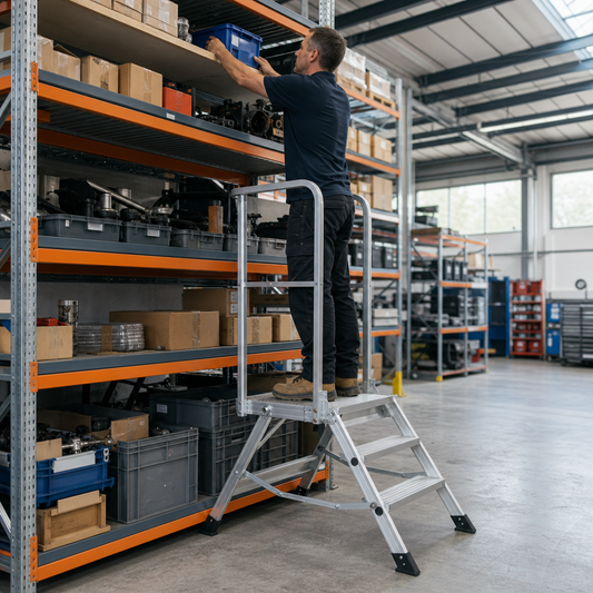 Fold Away Aluminium Platform Step