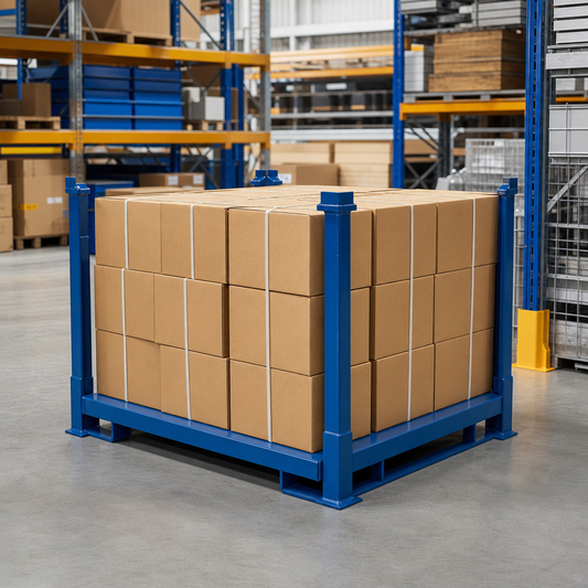 Foldable Stacking Storage Pallet with 1000kg Capacity