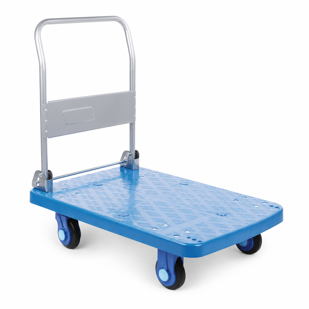 Folding Plastic Platform Truck Trolley 300kg Capacity