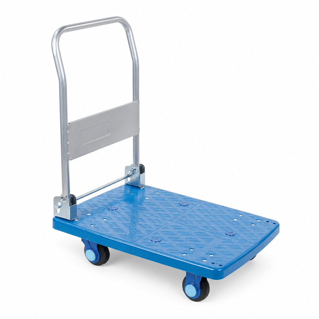 Folding Plastic Platform Truck with 200kg Capacity