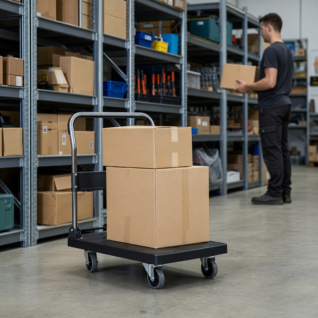 Folding Platform Truck with 150–300kg Load Capacity