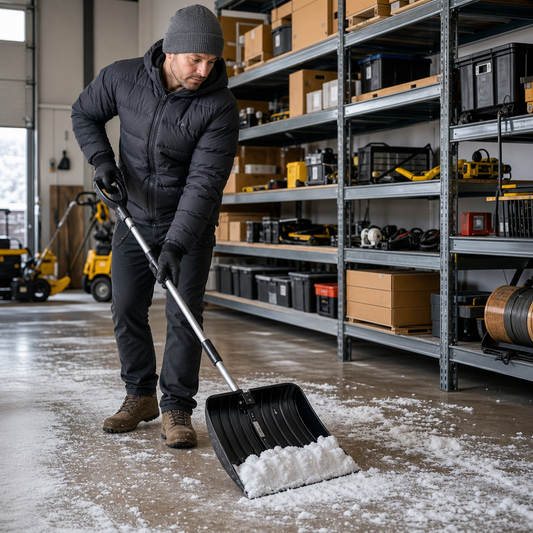 Folding Snow Shovel with Long Handle