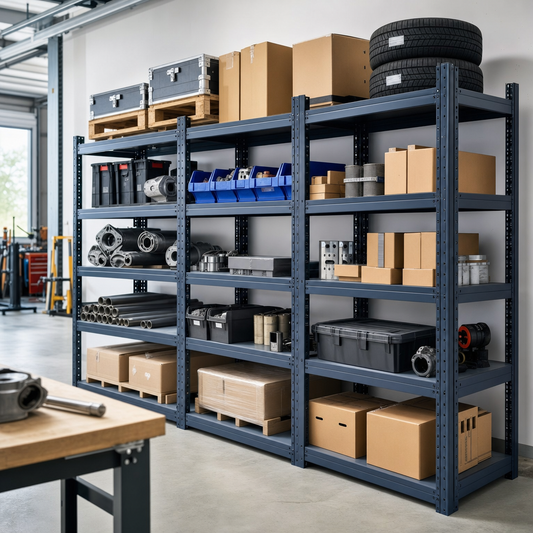 Folding Steel Shelving Triple Bay Bundle