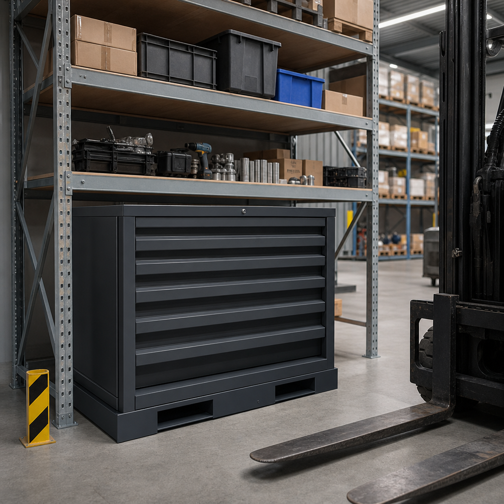 Forklift Base Accessory for Drawer Cabinets 1300mm Wide