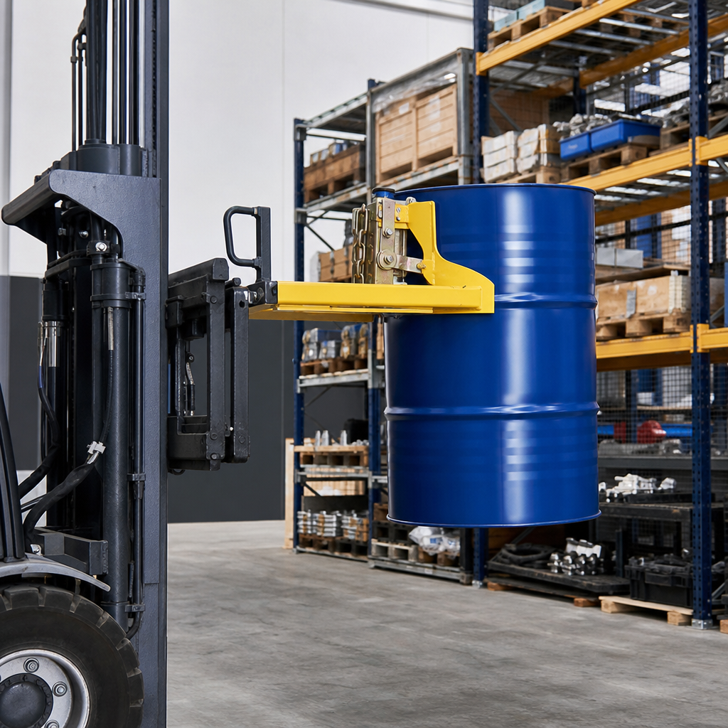 Forklift Mounted Drum Clamps for Steel Drums