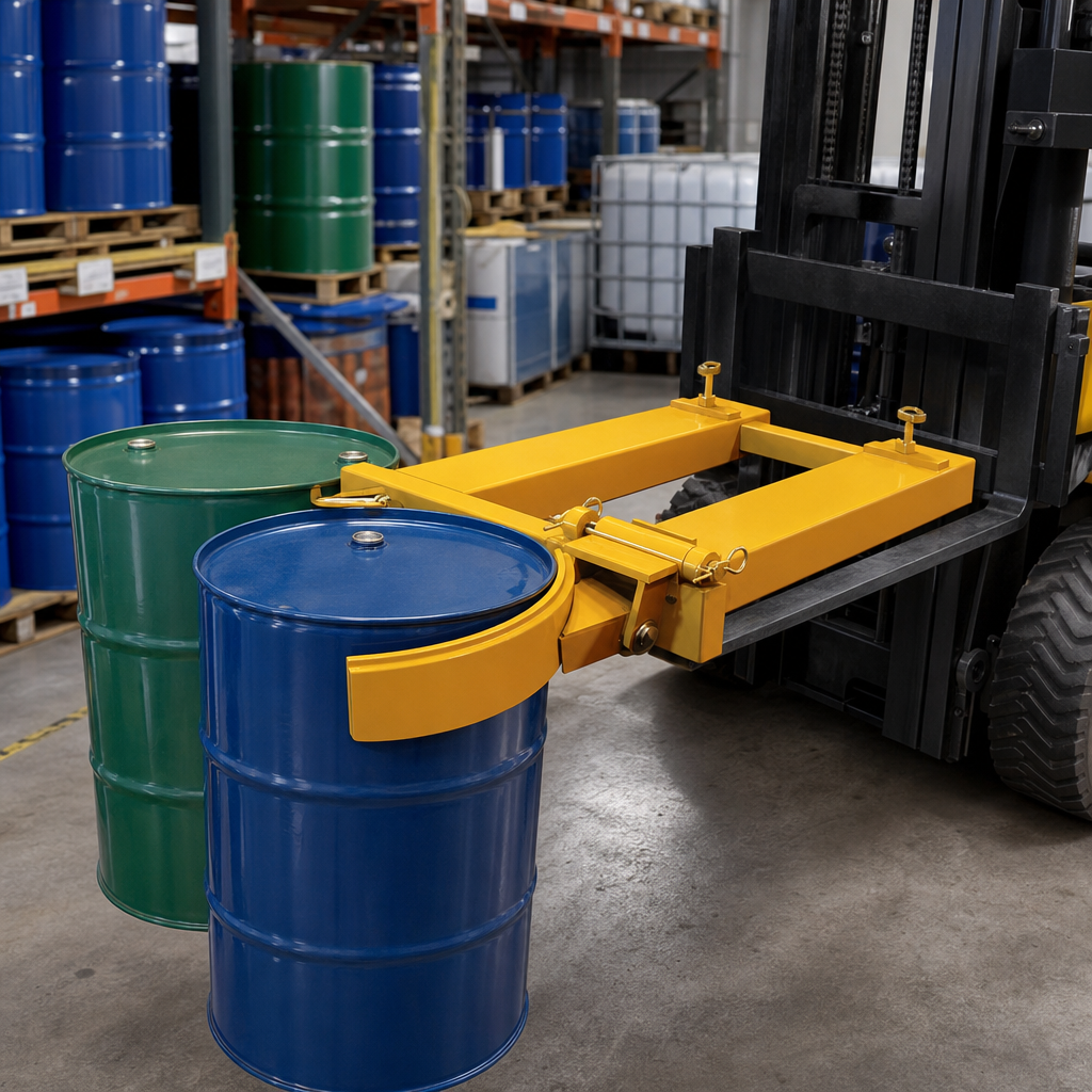 Forklift Mounted Drum Clamps for Steel Drums