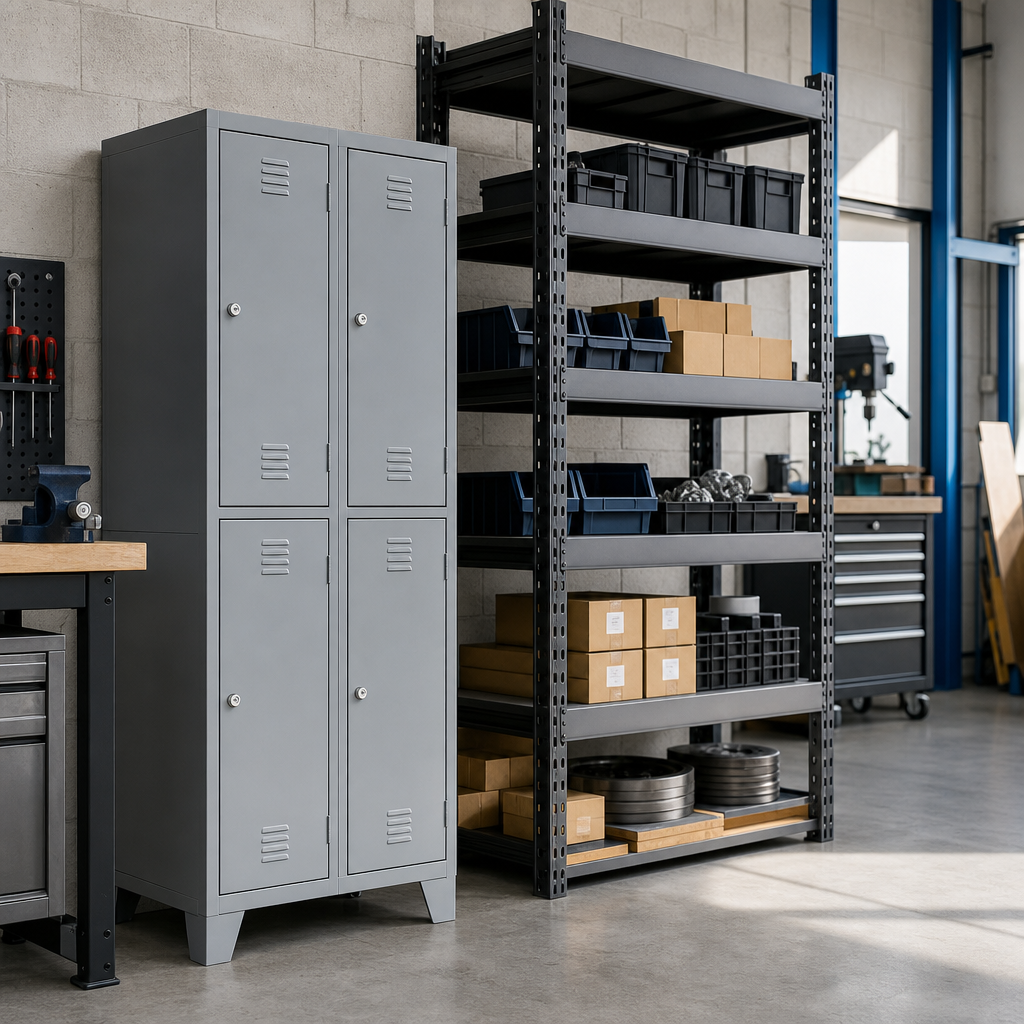Four Door Antibacterial Metal Lockers with Cam Locks