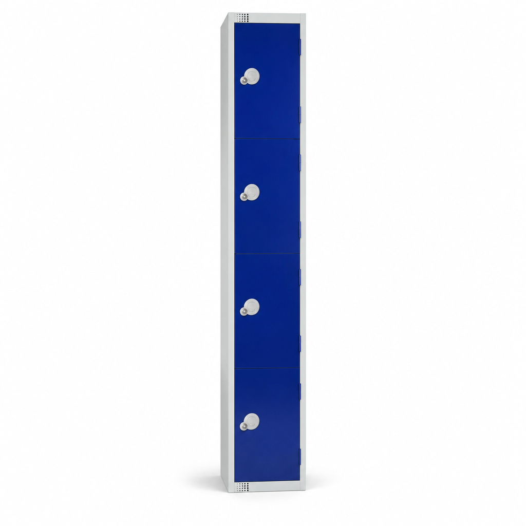 Four Door Antibacterial Metal Lockers with Cam Locks