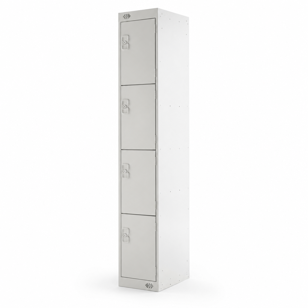 Four Door Metal Storage Lockers with Anti-Bacterial Coating