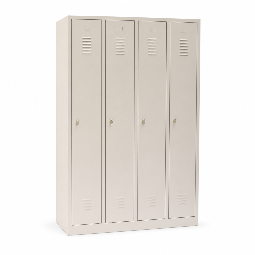 Four Door Nest Metal Lockers with Hasp Lock and Stand