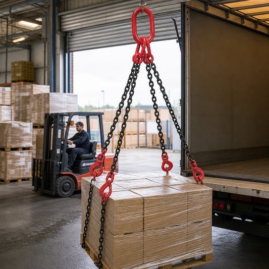 Four Leg Chain Lifting Slings with Safety Hooks 2360kg Load