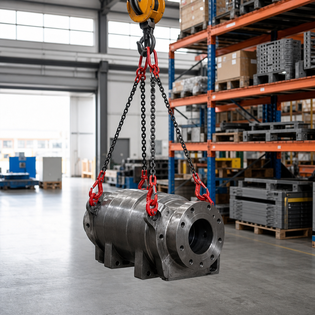 Four Leg Chain Lifting Slings with Safety Hooks 2360kg Load
