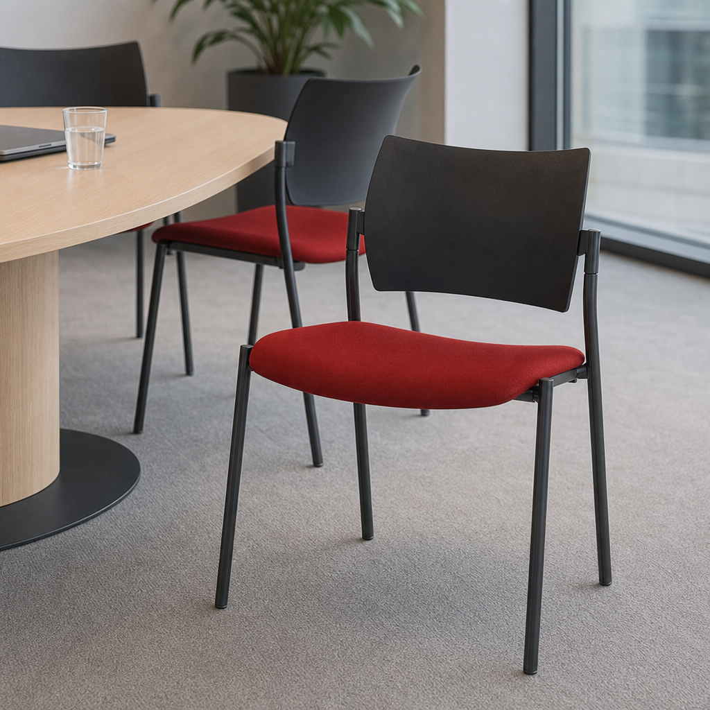 Four Leg Meeting Chair Without Armrests