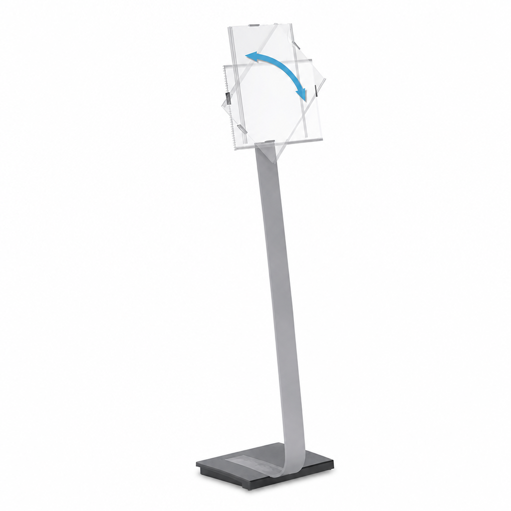 Free Standing Information Sign Display with Stable Base