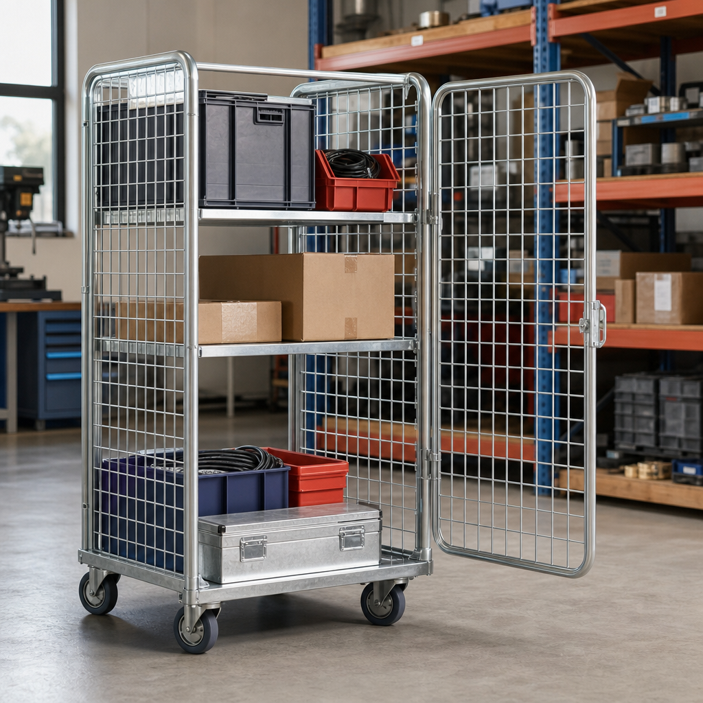 Front Opening Roll Container with 600 kg Capacity