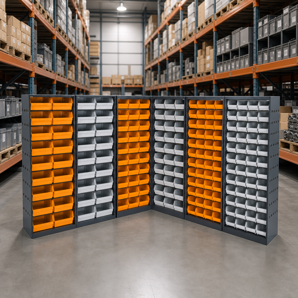 Full Height Budget Bin Cupboards for Small Parts Storage