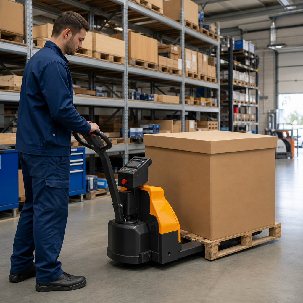 Fully Electric Pallet Truck with Weigh Scale 1500kg Load