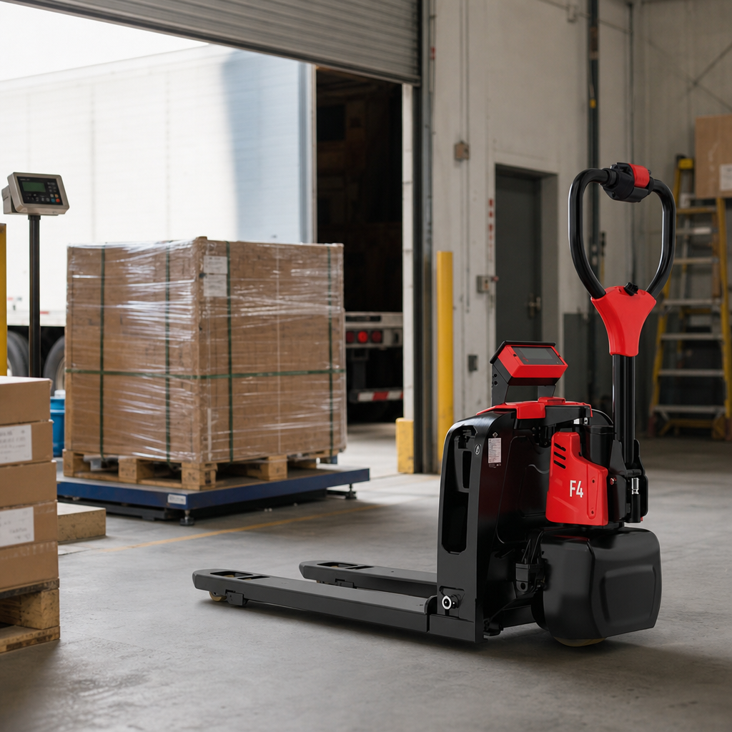 Fully Electric Pallet Truck with Weigh Scale 1500kg Load