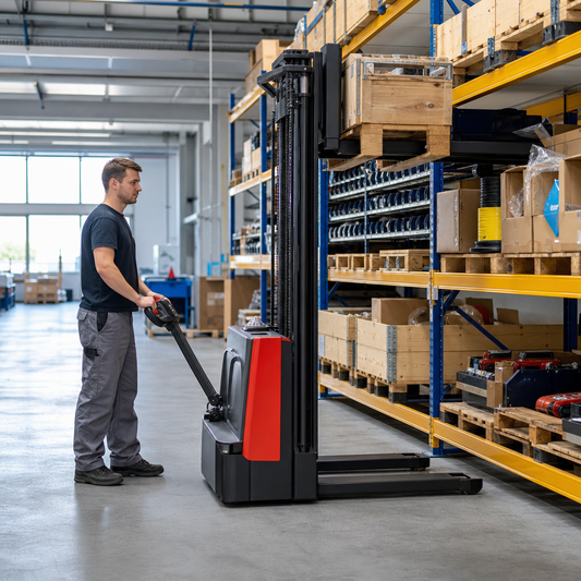 Fully Electric Straddle Pallet Stacker Truck