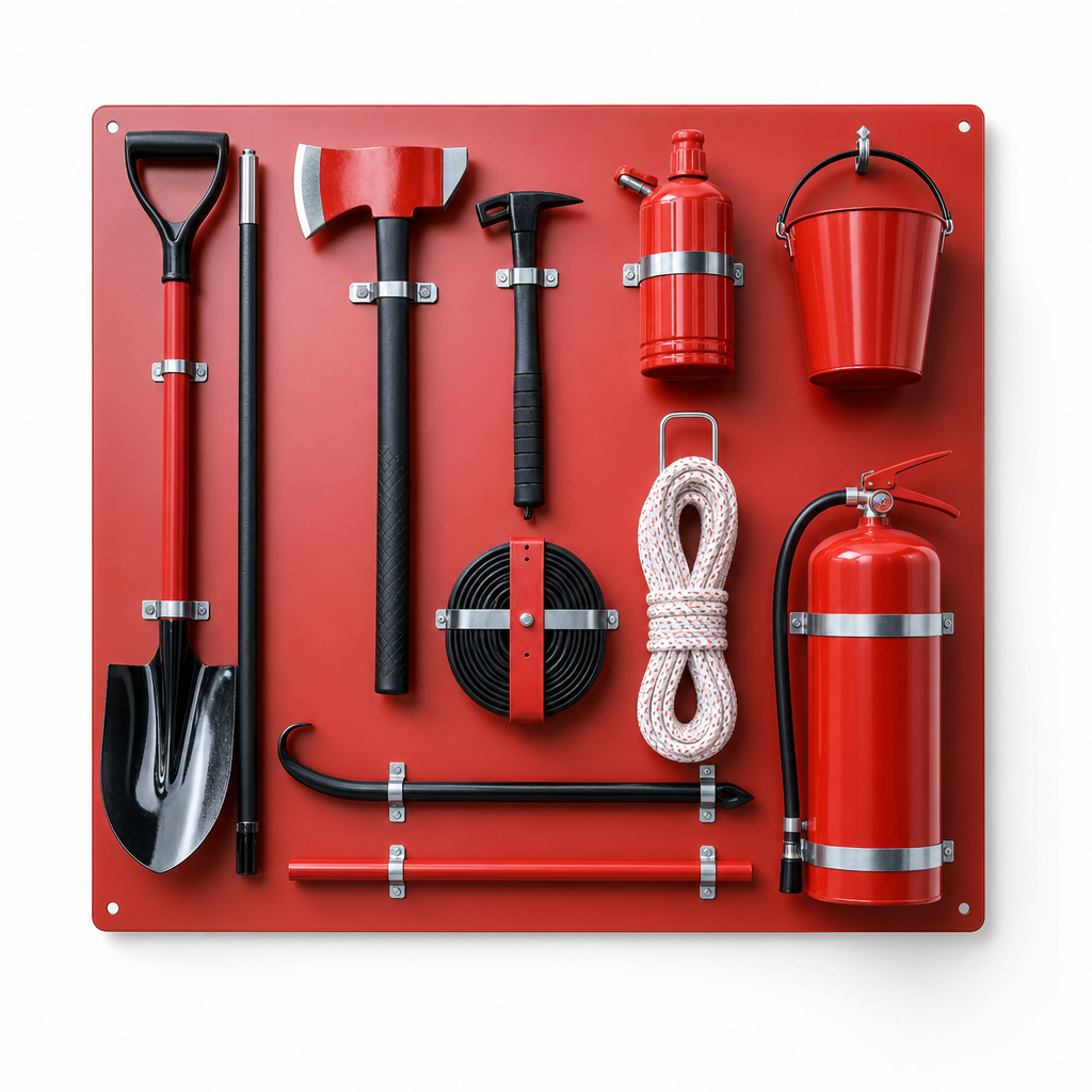 Fully Equipped Fire Safety Shadow Board Kit