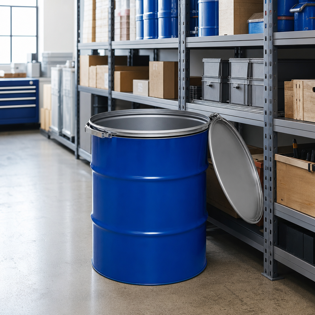 Fully Opening Reconditioned 216 L Steel Drum