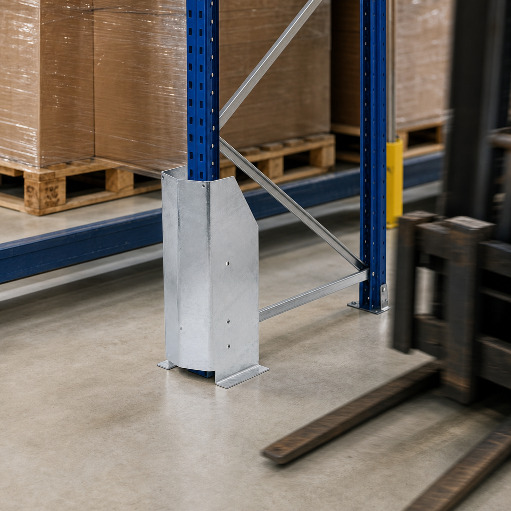Galvanised Heavy Duty Rack Post Protector 600mm High