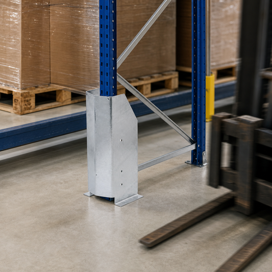 Galvanised Heavy Duty Rack Post Protector 600mm High