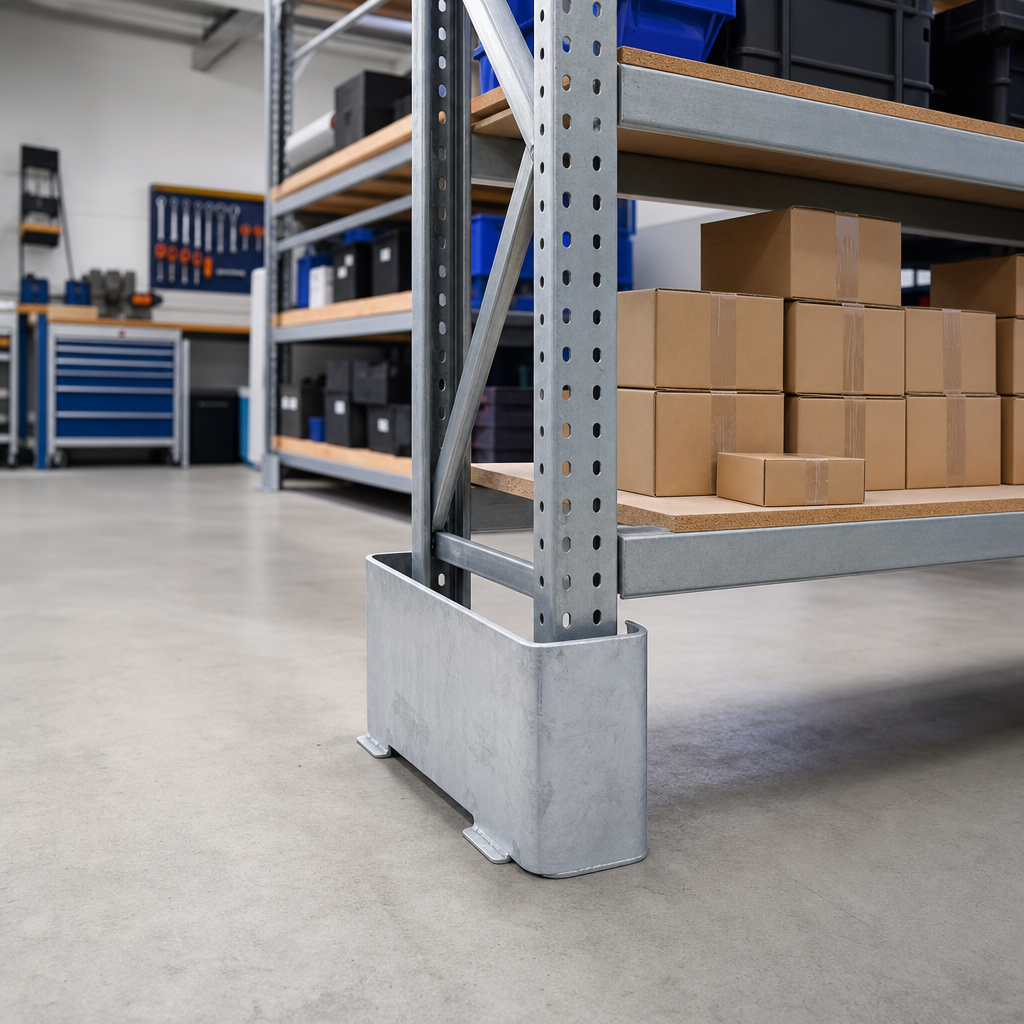 Galvanised Pallet Racking Frame Protector 600mm High