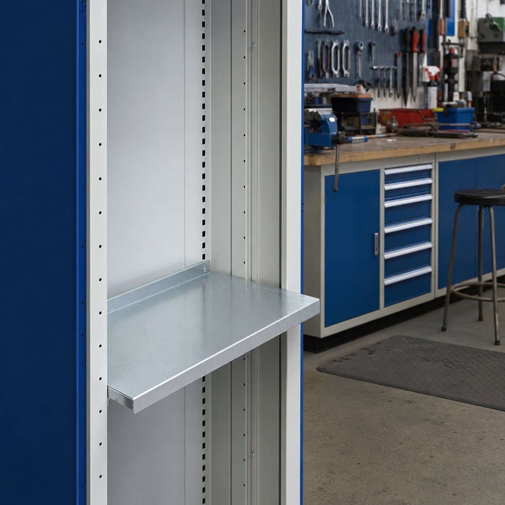 Galvanised Steel Extra Shelf Kit 800x650mm for Tool Cupboards