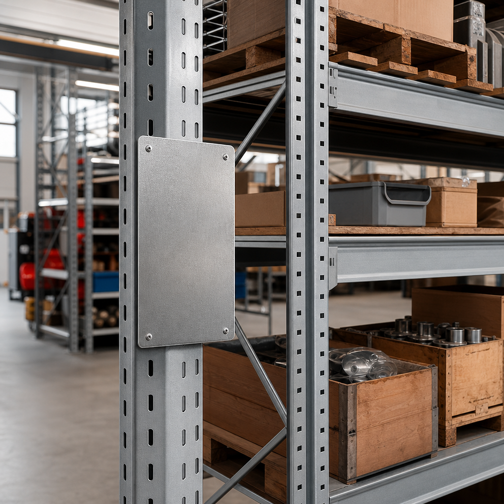 Galvanised Steel Notice Plate for Racking Load Information