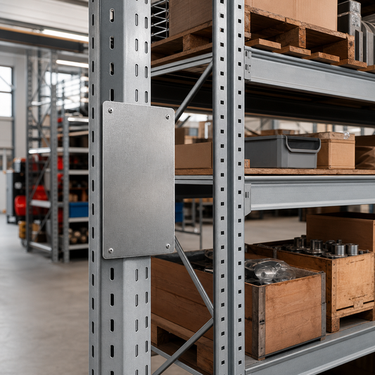 Galvanised Steel Notice Plate for Racking Load Information