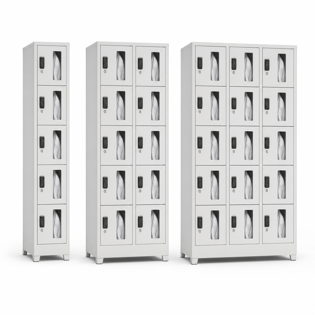 Garment Dispenser Lockers with 5, 10 or 15 Compartments